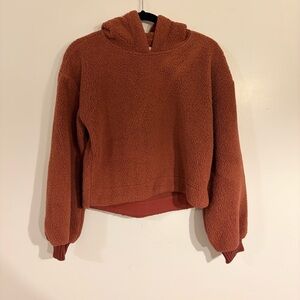 PRICE DROP Abercrombie & Fitch Cropped Terracotta Sherpa Jacket